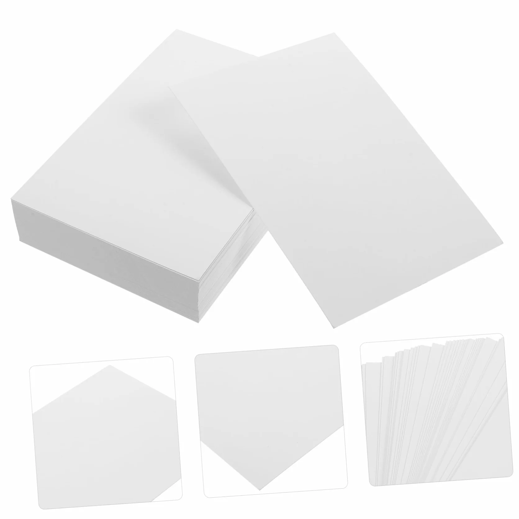 Carta Fotografica Lucida Carta di Alta Durabilità Bianco 100 Fogli per Stampante Facile da Tagliare per Creazioni Artistiche e Stampa Foto