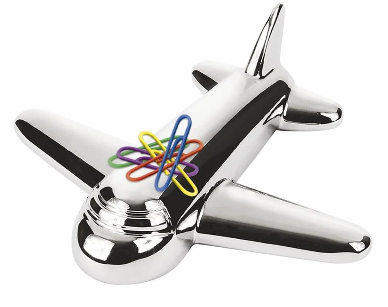 Ten Varotto & Co. Fermacarte da Tavolo Aereo Magnetico cod.EL7813 cm 7,5x8,8x2,8h