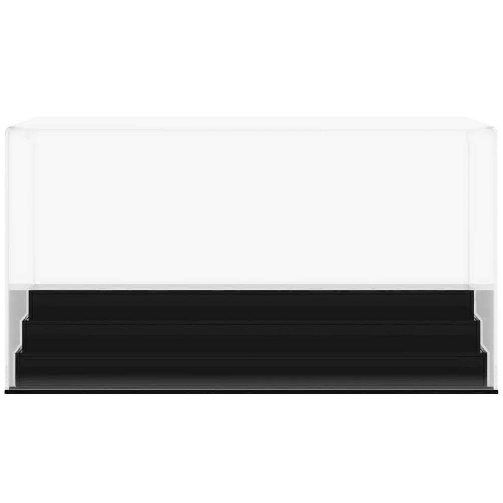 Vetrina acrilica 19 x 8 x 5 cm trasparente con 4 gradini per oggetti da collezione e personaggi