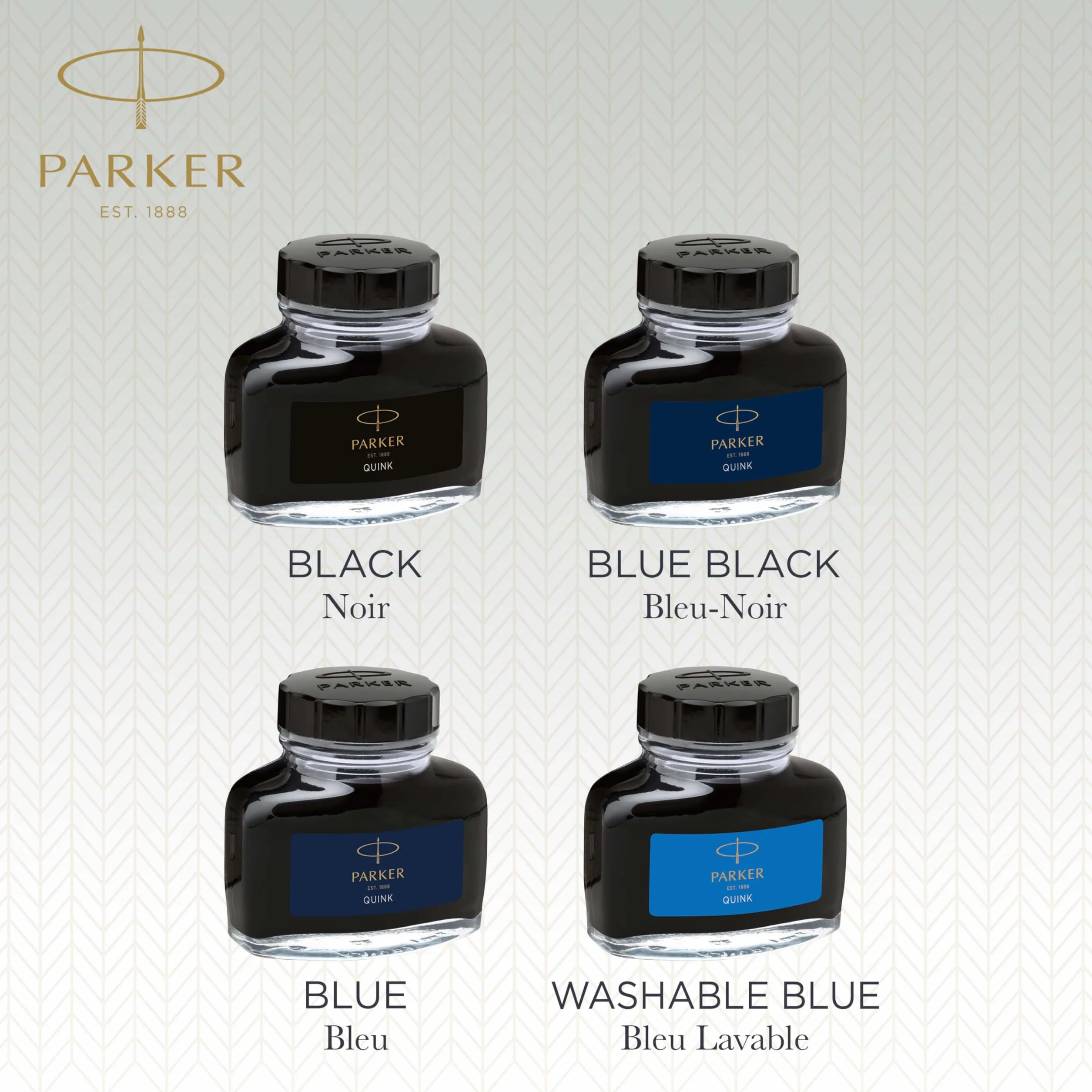 Parker Quink nero inchiostro liquido per penna stilografica 57 ml