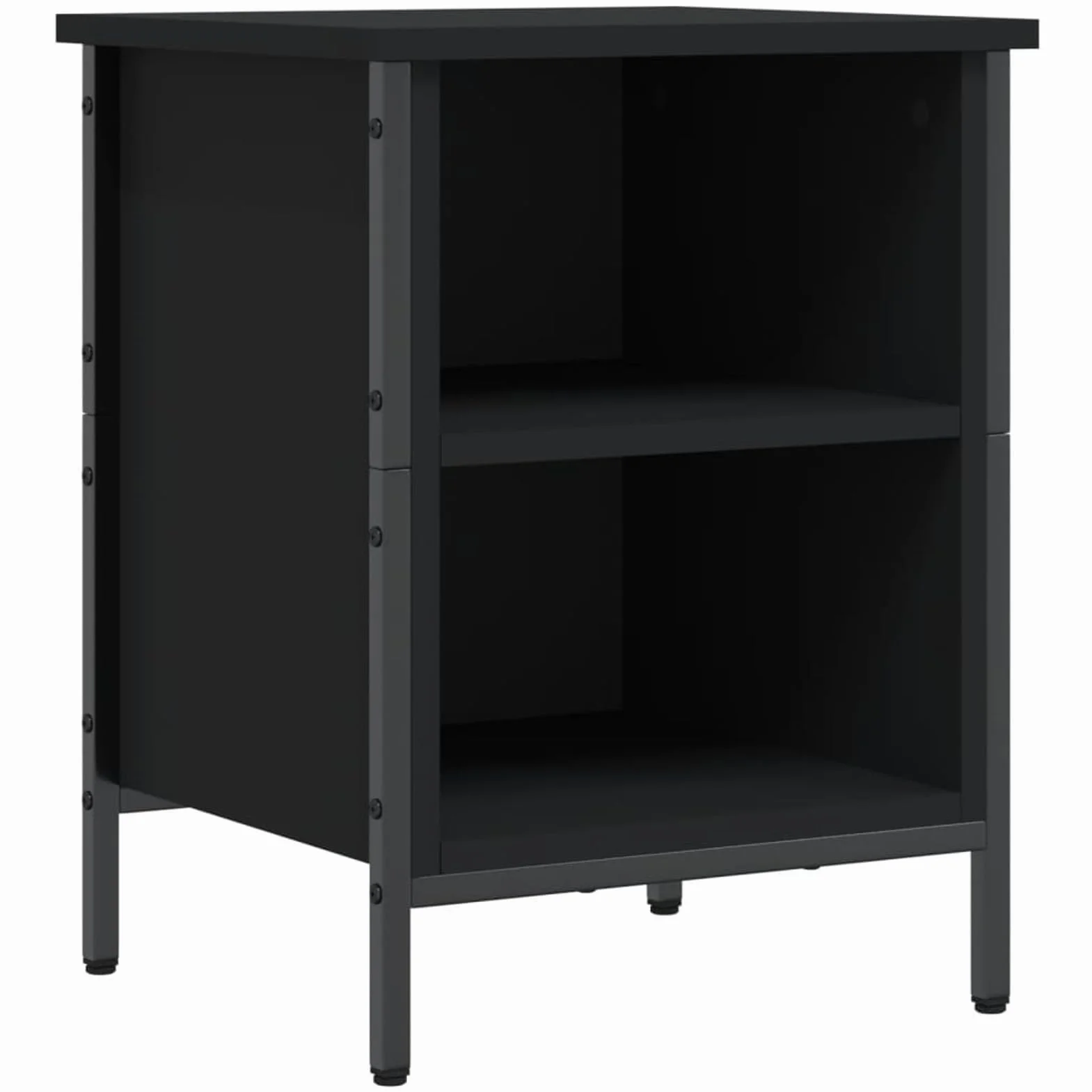 Rantry Scarpiera Nera 38x35x50 cm in Legno Multistrato, Scaffale Portascarpe Organizzatore per Scarpe Salvaspazio Stoccaggio Salva Spazio per Corridoio per Soggiorno Ufficio