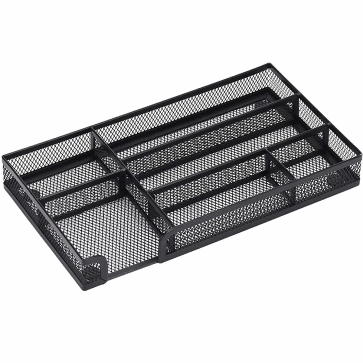 Organizzatore a Rete in Metallo Angoli Arrotondati Base Antiscivolo Per Contenere Piccoli Oggetti Come Fermagli Chiavi Penne e Altro