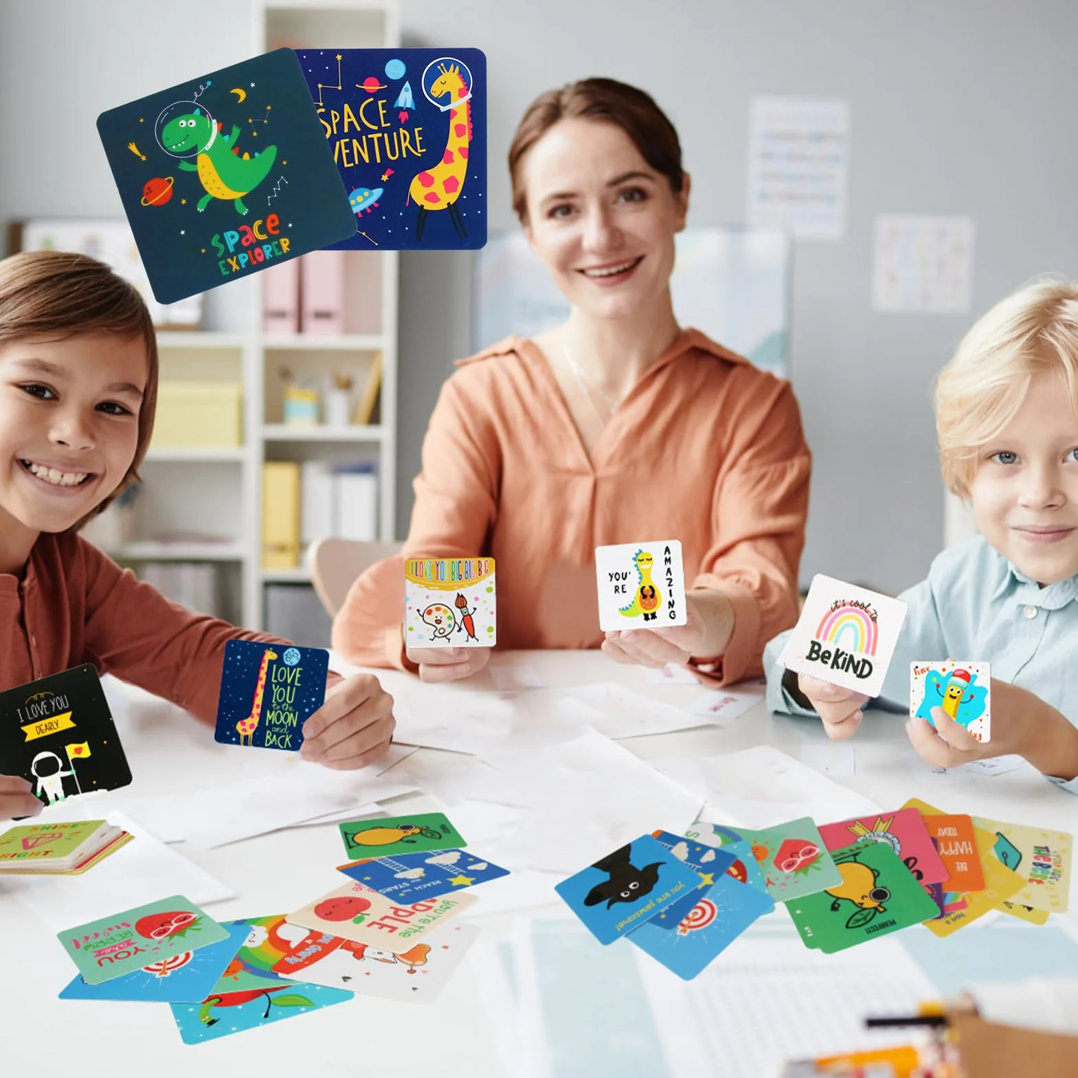 Bento lunchbox per bambini 60 biglietti affermazione positiva scuola asilo motivazionali