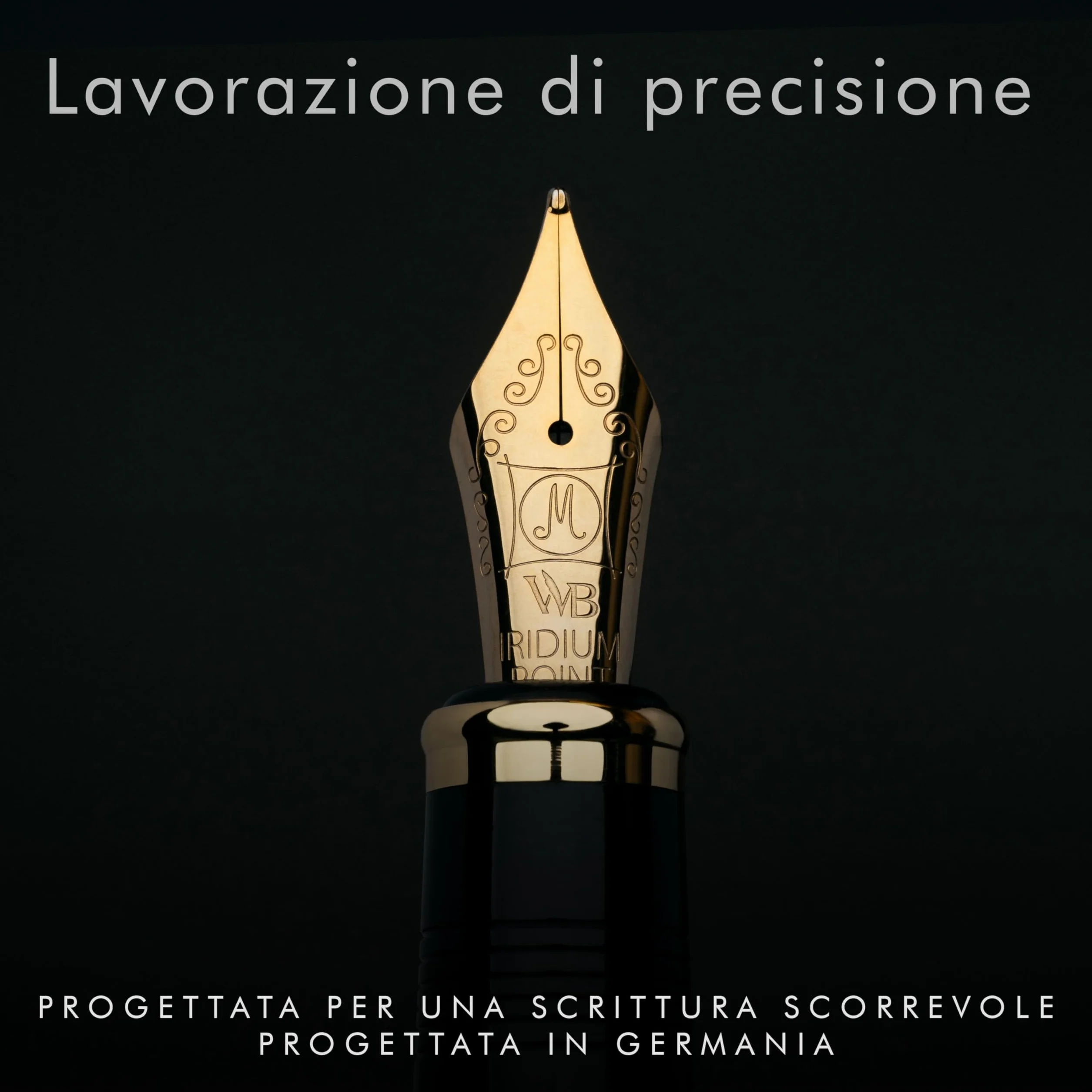 Wordsworth & Black Set di penne stilografiche Majesti [Oro Nero]; pennino medio, scatola regalo, 24 cartucce di inchiostro, convertitore di ricarica, manuale; agenda, set calligrafia