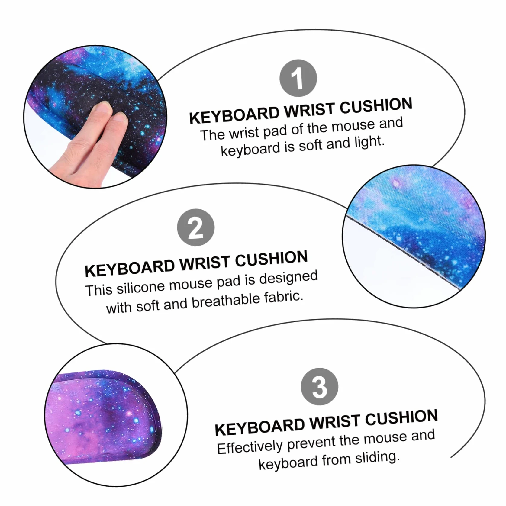 MAGICLULU Poggiapolsi Ergonomico Per Tastiera e Mouse Tappetino in Memory Foam Supporto Per Polso Per Casa e Ufficio Miglioramento Della Postura e Riduzione Dello Stress