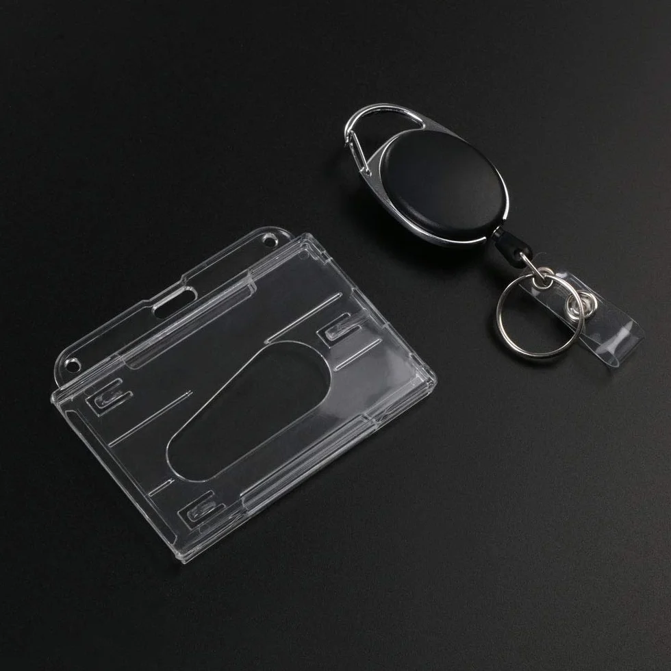 Vicloon Portachiavi Retrattile Clip a Bobina Porta Badge Allungabile