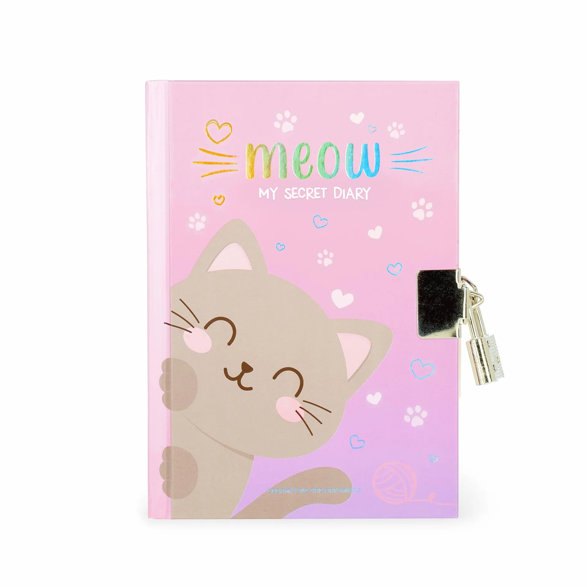 Legami Diario segreto con Lucchetto 328 Pagine 11x15,5 cm Tema Kitty