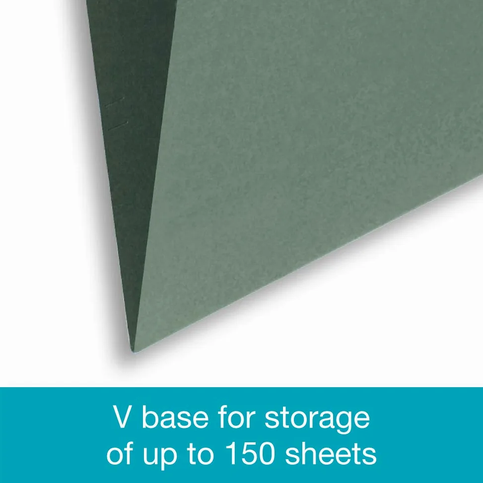 Summit Foolscap, cartelline sospese per schedario, confezione da 50, colore: verde