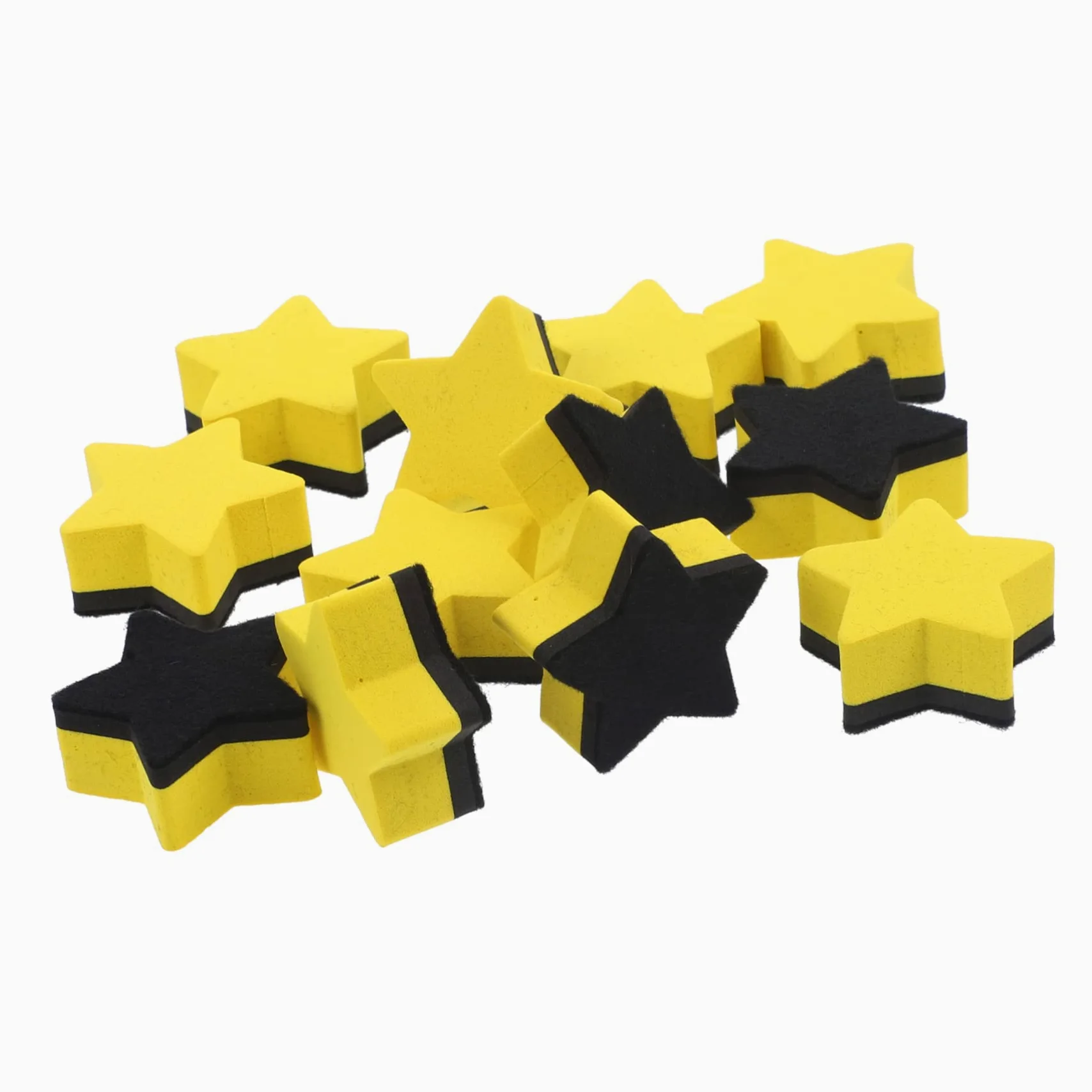 Ciieeo 48pezzi Erasers Magnetici Forma Di Stella Per Lavagne Per Scuole e Uffici Design e Leggero Strumenti Di Pulizia Pratici Per Ufficio