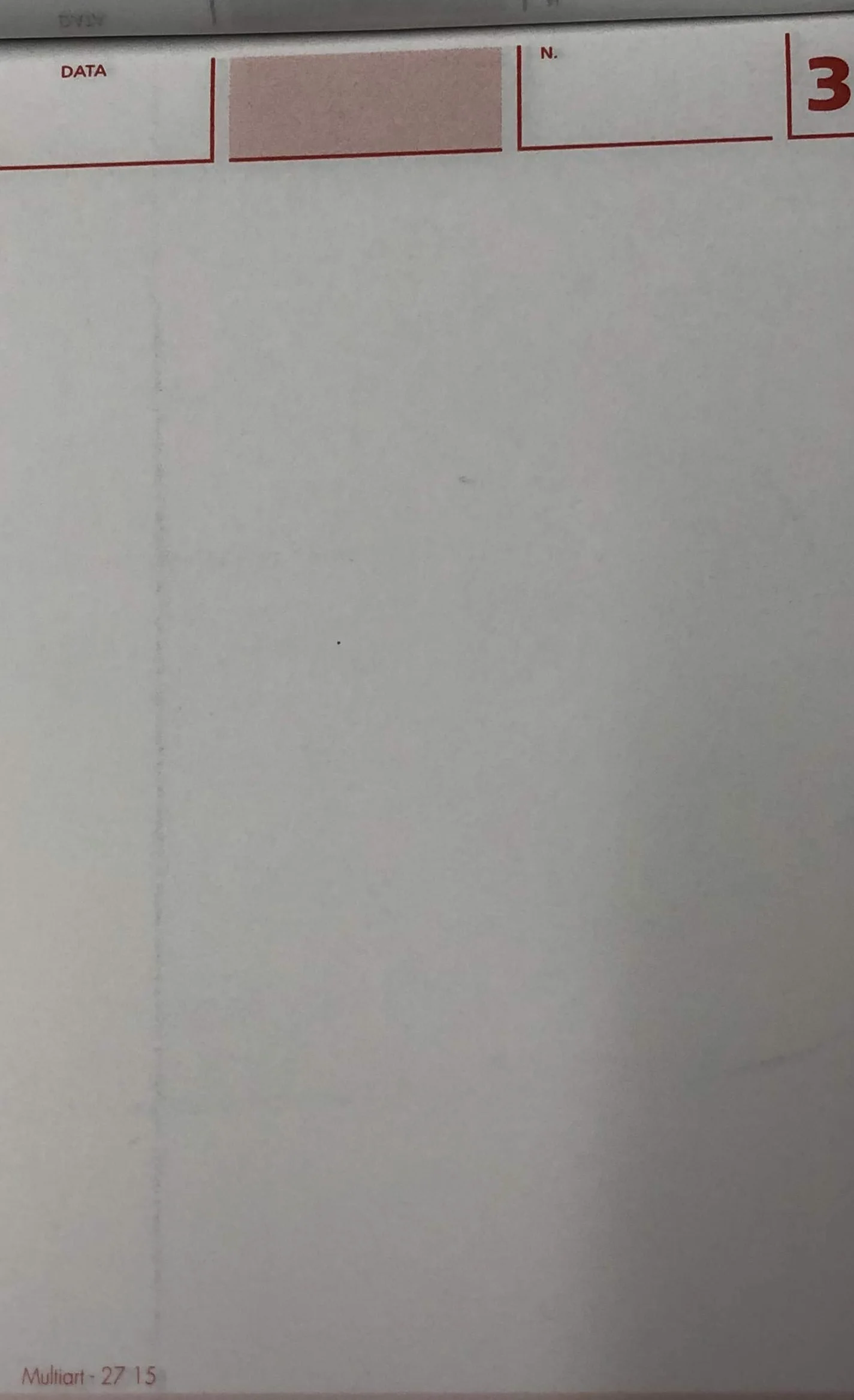 Blocchi Comande a 3 copie autoricalcanti 25x3 17x10 120 pezzi