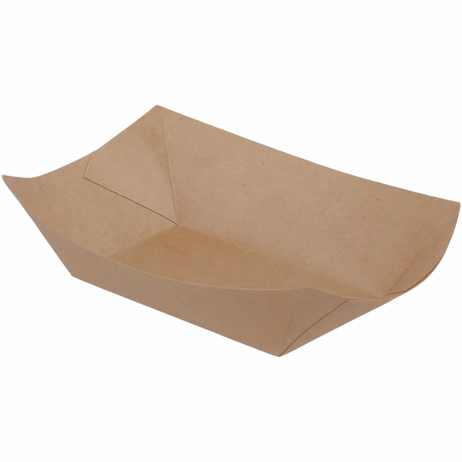 Ciotole in cartone Kraft 165 x 120 x 25 mm per patatine fritte snack finger food piatti rettangolari