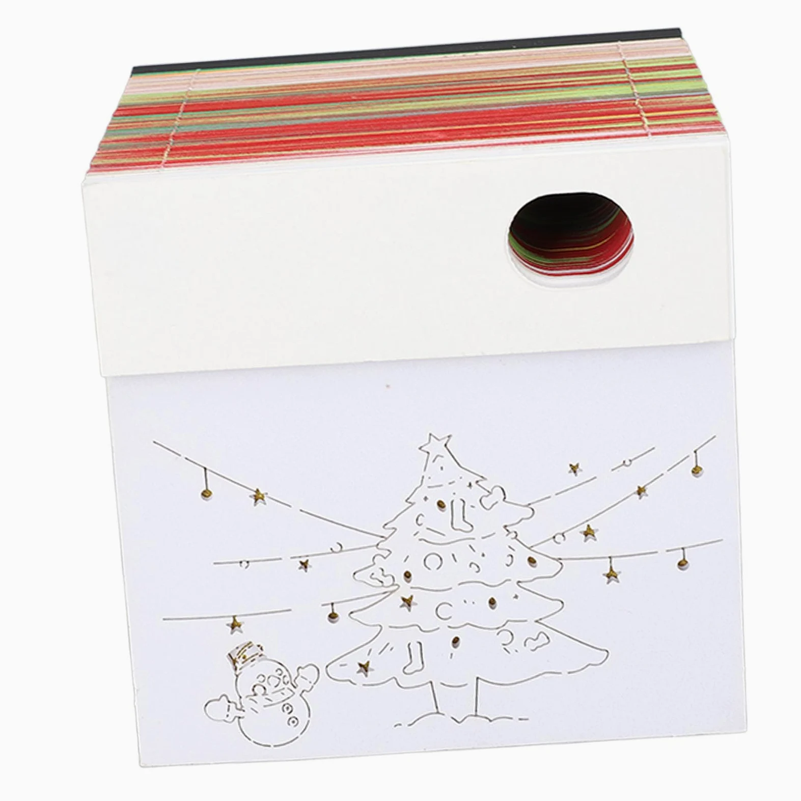 Albero di Natale 3D Memo Pad Innovativo Carving Art 3D Sticky Notes Carving Art Notepad