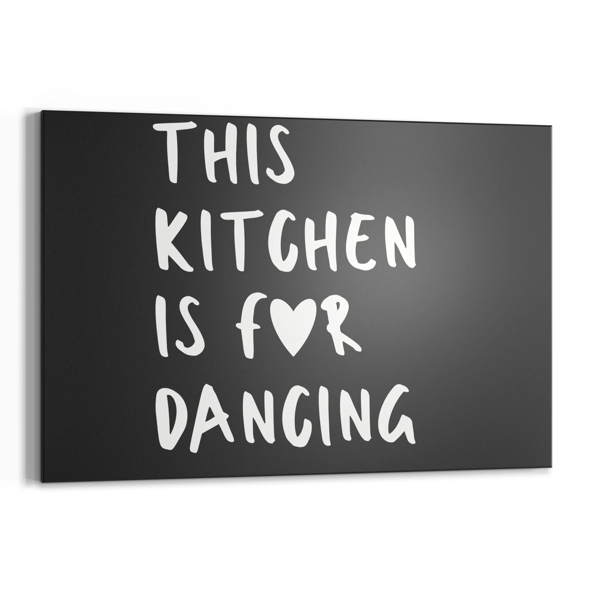 DEQORI Lavagna magnetica con stampa UV | motivo "Danza in cucina" | Design rettangolare 90 x 60 cm | Lavagna in metallo a gesso scrivibile – Decorazione da parete per cucina, corridoio, cameretta dei