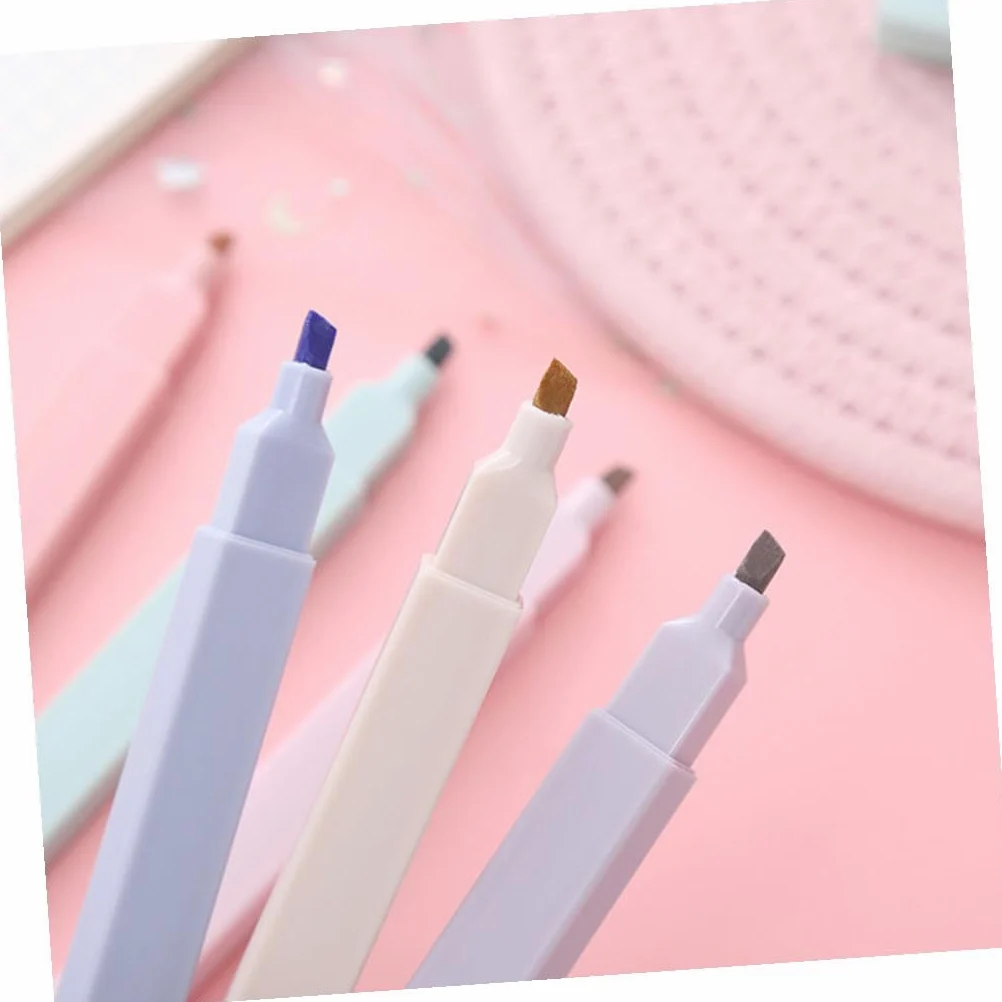 SHINEOFI 36pezzi Evidenziatori Colorati Per Scrapbooking Pennarelli Multifunzionali Con Inchiostro Idrico Marker Scolastici Per Disegni e Note Di Sacchetti