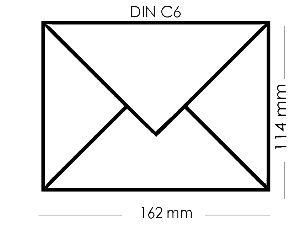 Buste da lettera DIN C6, 114 x 162 mm, con chiusura ad aletta umettabile, 120 g/m², con sorpresa, del marchio Paper24, 60 trasparente, 2000 pezzi