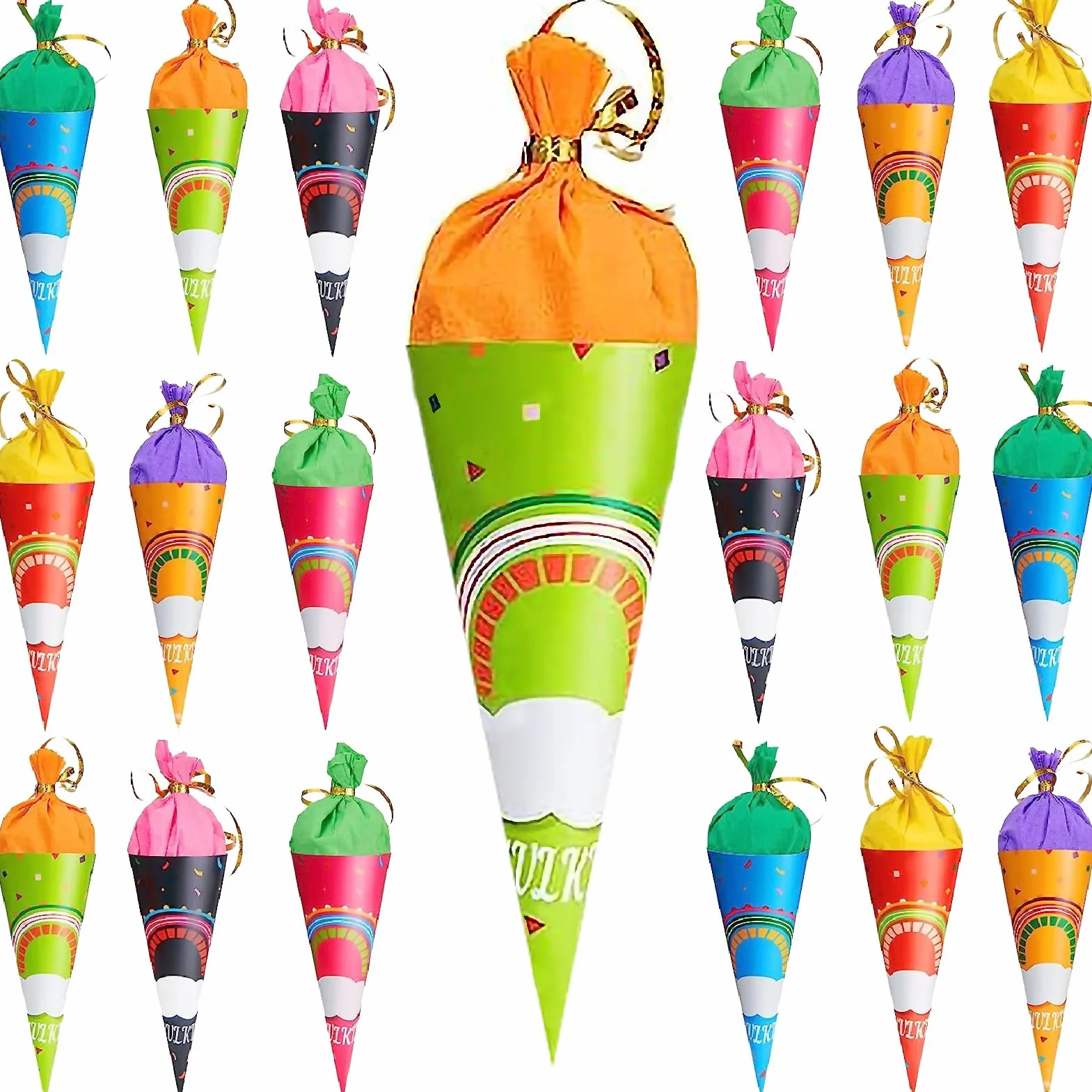 ANROI Geschwister Schultüten 18er Pack 25 cm