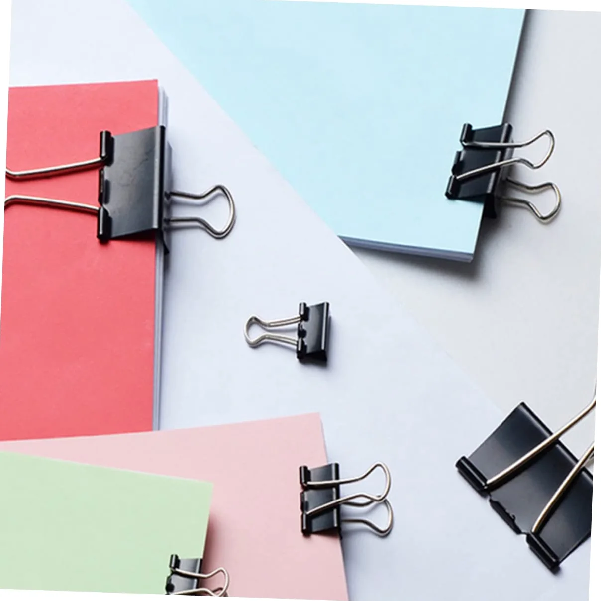 Binder Clips Large 51mm Neri in Ferro, 36 Pezzi, per Documenti | Festa Scuola Decor, Paper Clips e Paper Clamps, Facile Rimozione per Note e Bollette