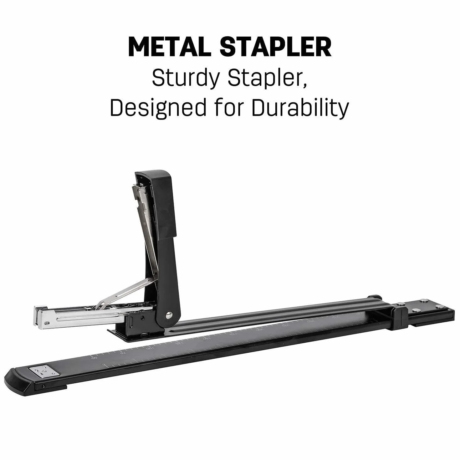Cucitrice per Casa Ufficio Bookmaker di Libri Standard A Braccio Lungo Prenota Prenotazione Il È Allungato Accessori per Scrivania(Black)
