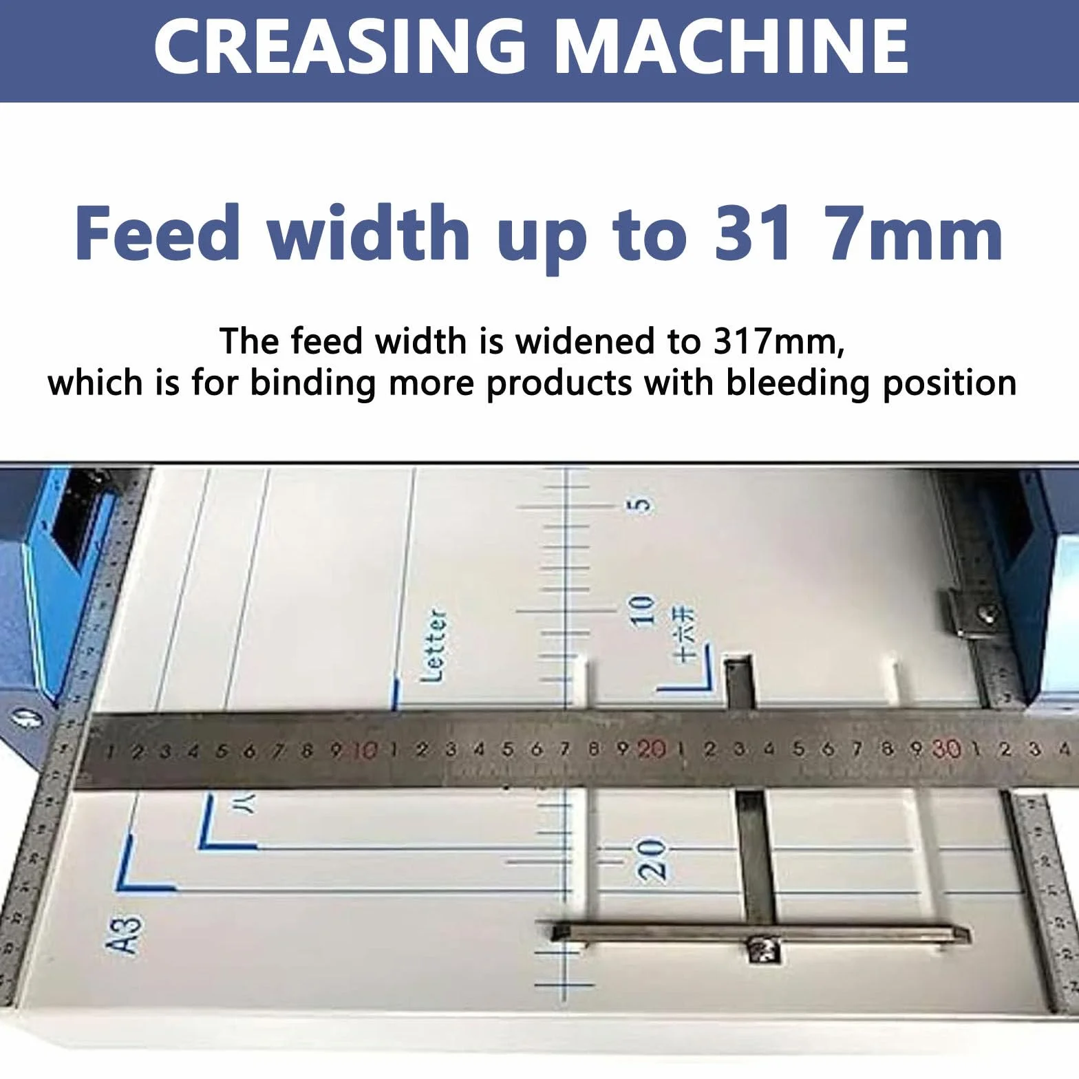 Macchina per la Creazione di Brochure/Pinzatrice Cucitrice per Brochure Formato A3 Piegatrice per Carta 2 in 1, Rilegatura di Carta A3 e Pinzatura per Brochure Pieghevoli