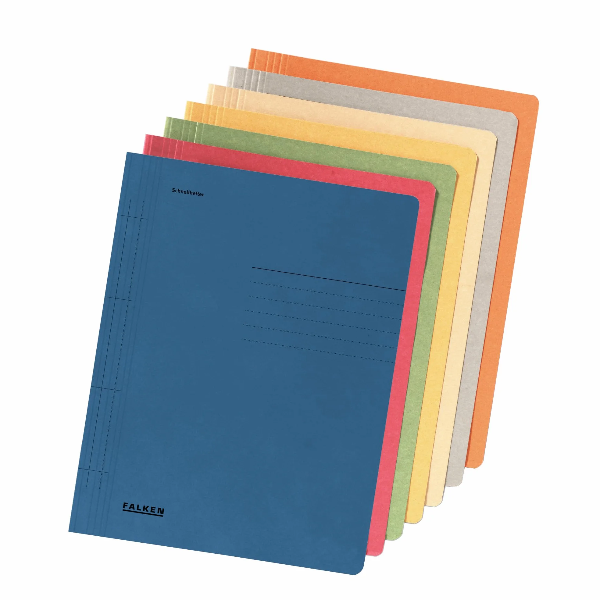 Falken Cartelline in carta riciclata, in formato DIN A4, confezione da 100 pezzi 100er Pack camoscio