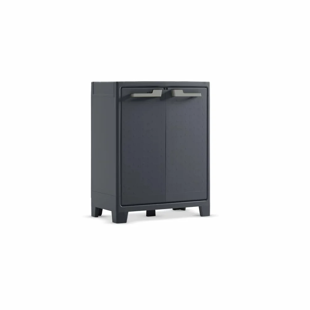 Keter Armadio 2 ripiani 80x44x100 cm Moby Basso XL Antracite