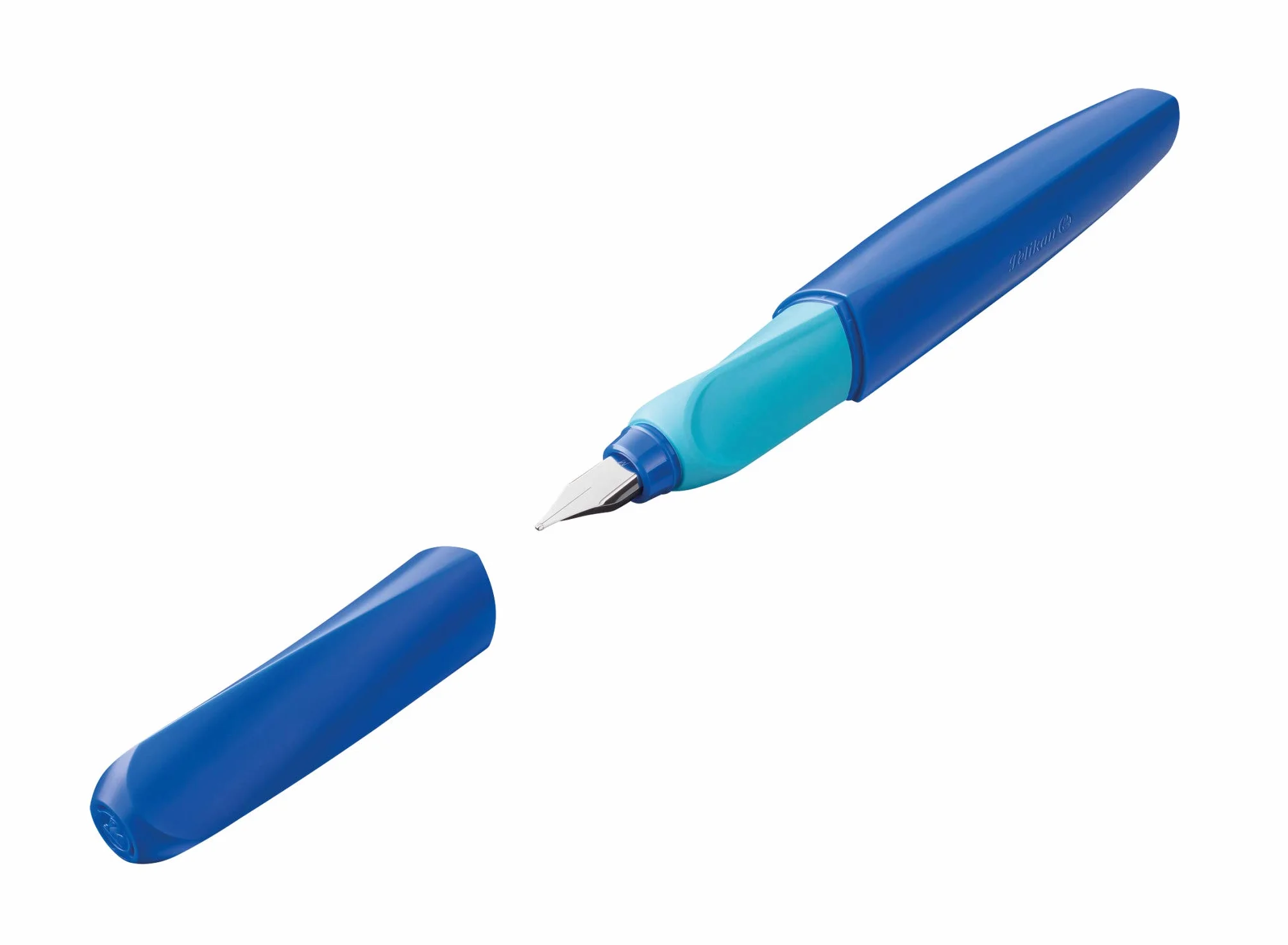 Pelikan Twist Deep Blue Penna Stilografica Ergonomica Pennino M Acciaio Inossidabile per Destrimani e Mancini