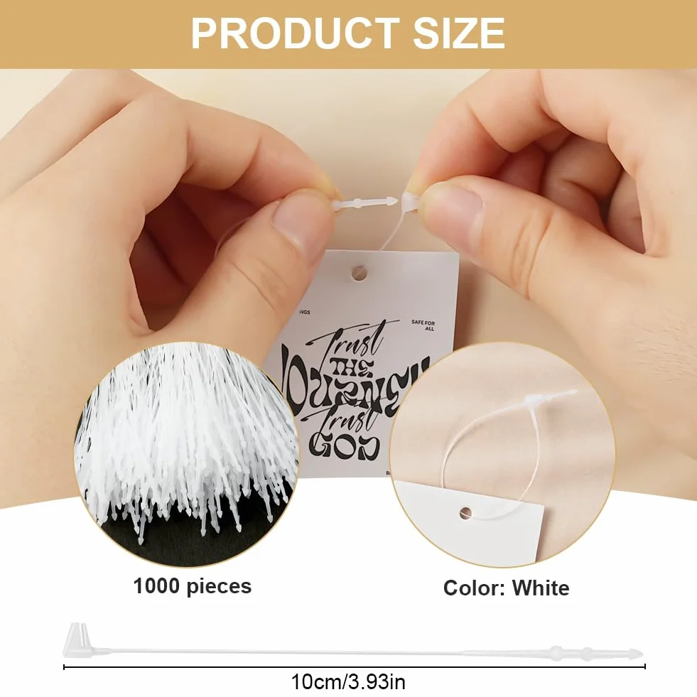 Etichette di Sicurezza in Plastica Trasparente Flintronic 10cm Bianco