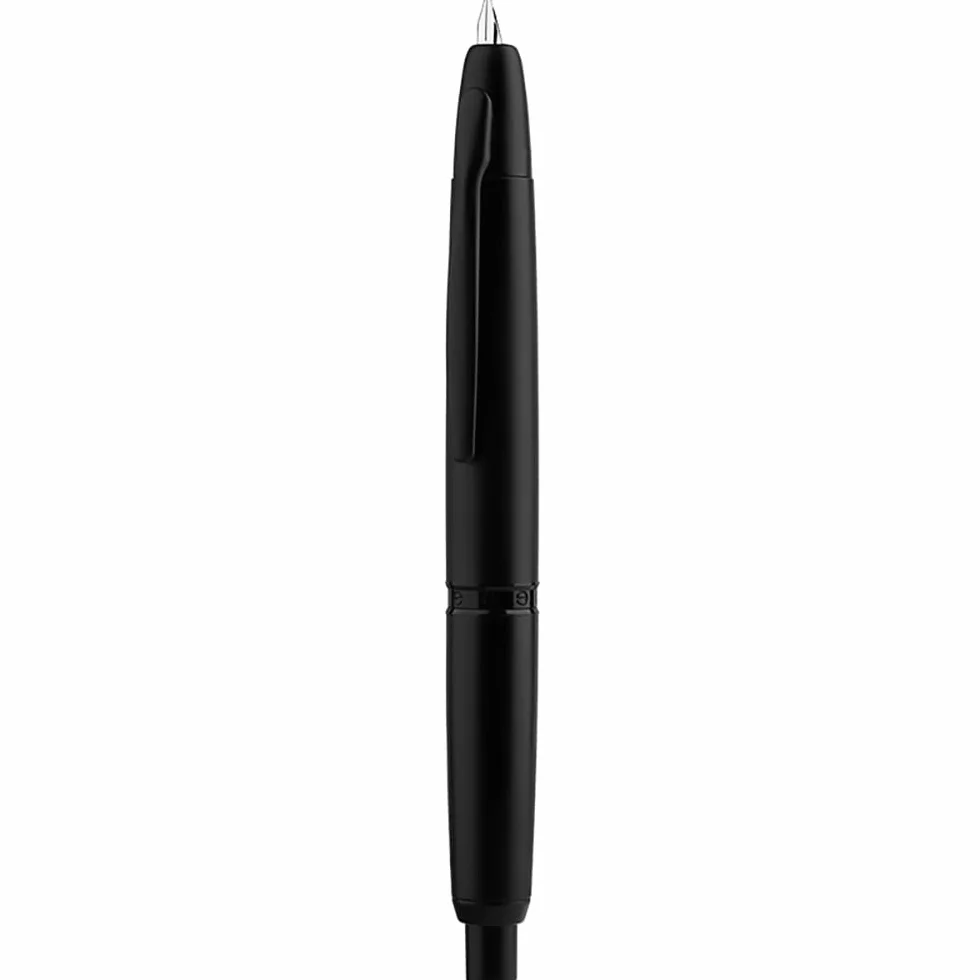 Majohn A1 Penna Stilografica Retrattile Pennino Extra Fine Metallo Nero Opaco