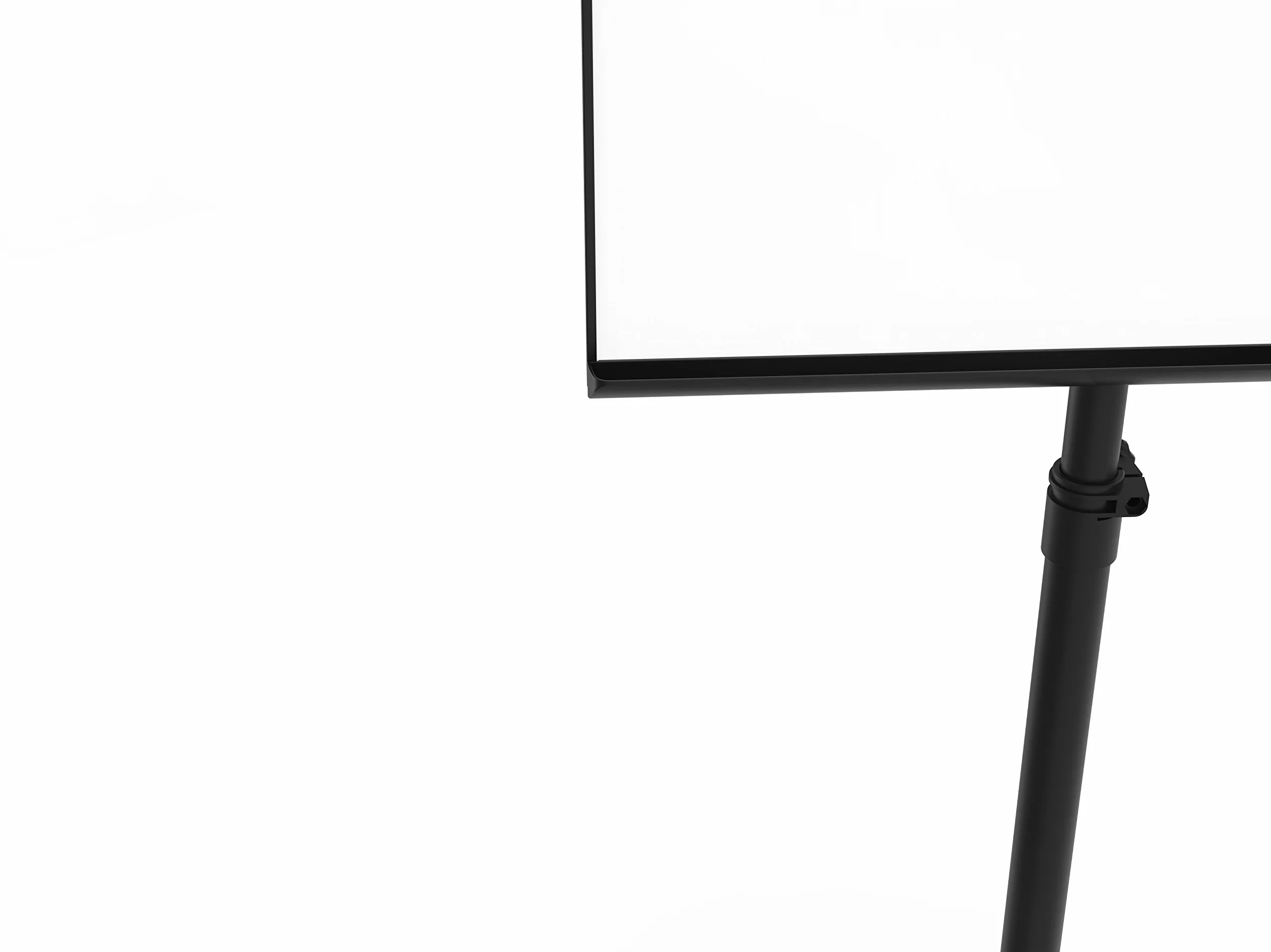 Legamaster Lavagna a fogli mobili triangolari universale – Superficie magnetica e lavabile a secco (68 x 105 cm) – Base rotonda – Nero – ideale per riunioni e brainstorming