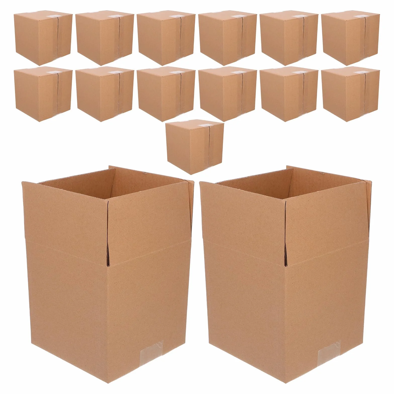 Zerodeko 15 pezzi Scatole di Cartone Marroni da Scatole Piccole per Spedizioni e Imballaggi Cartoni Ondulati Resistenti per Piccole Aziende e Uso Personale