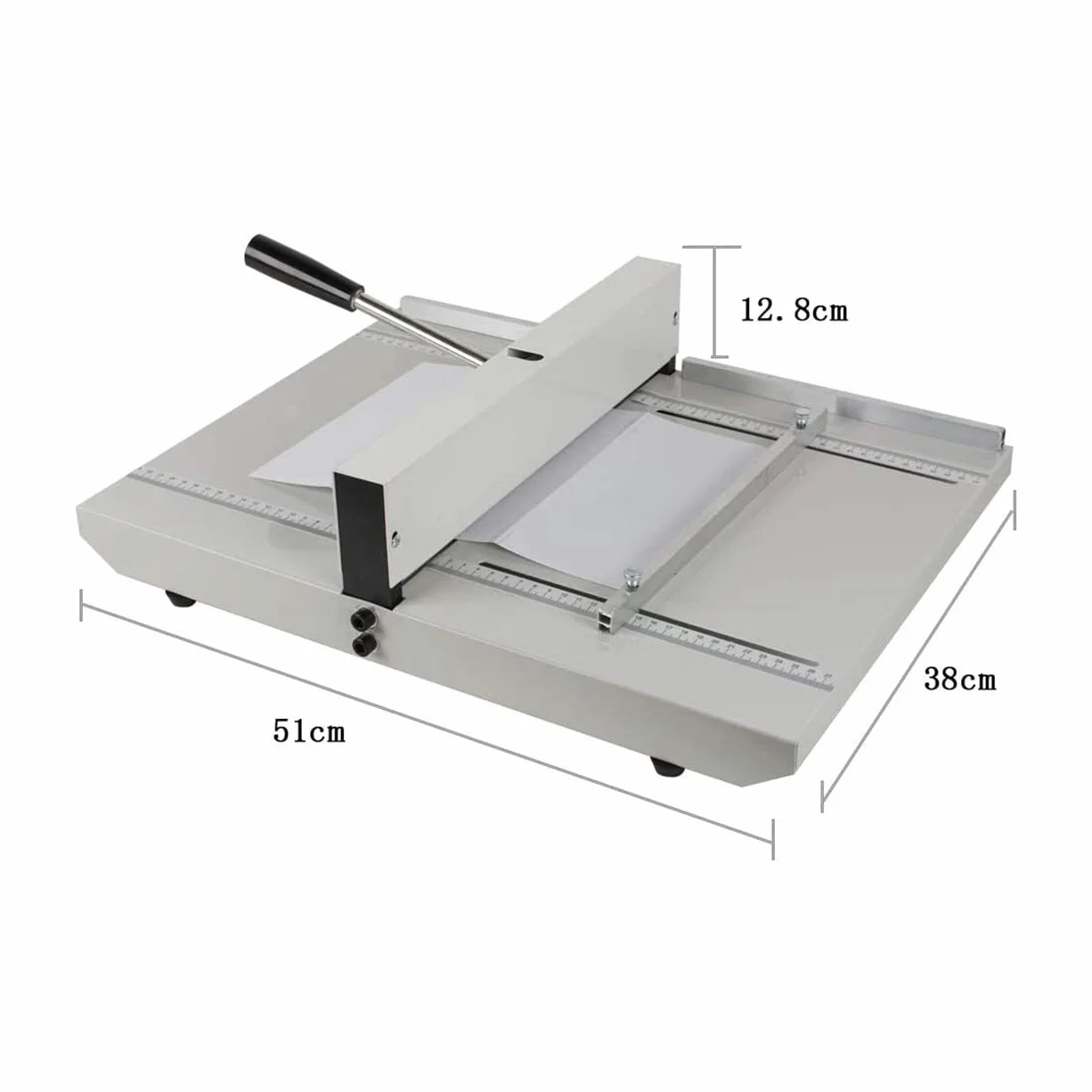 Macchina per cordonatura, piegatrice Manuale da 18 Pollici e 460 mm, Macchina per cordonatura con copertine Lucide, piegatrice per impieghi gravosi con 2 Blocchi magnetici per Carta A4