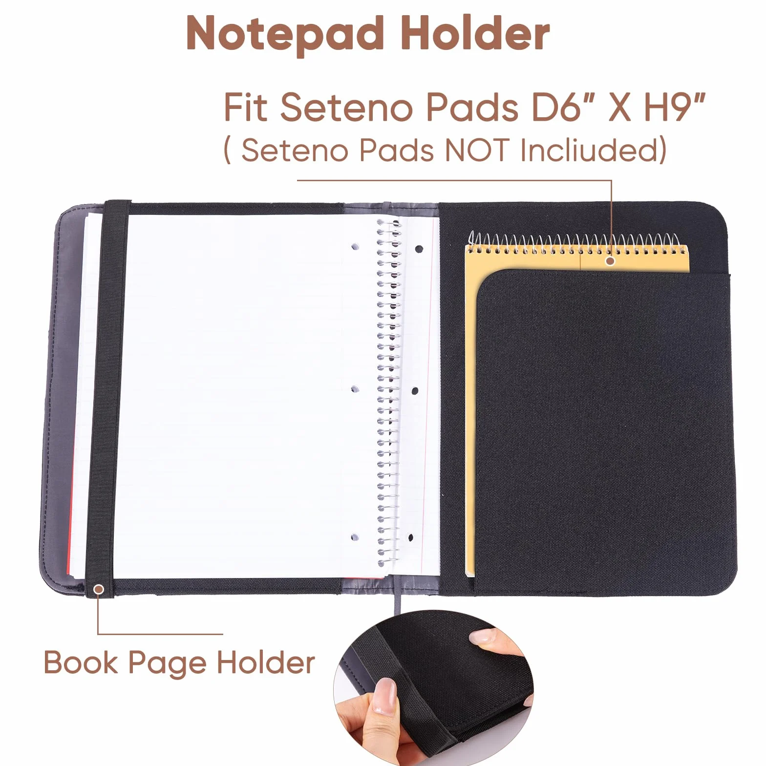 APOFFICE Custodia protettiva per quaderni da lavoro, organizer per quaderni, compatibile con Rocketbook Fusion, con passante per penna, porta biglietti da visita, tasca per accessori