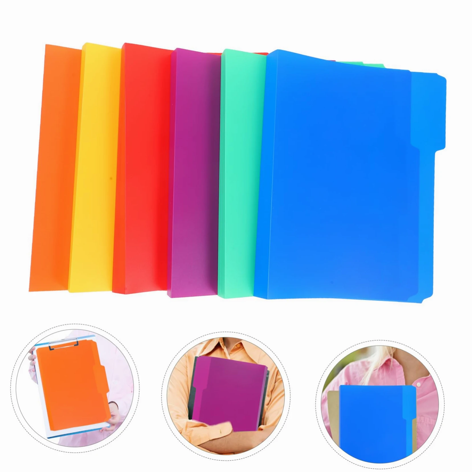 SHOWERORO 18pezzi Cartelline Organizzatrici Folder Per Documenti Colori Per Scuola e