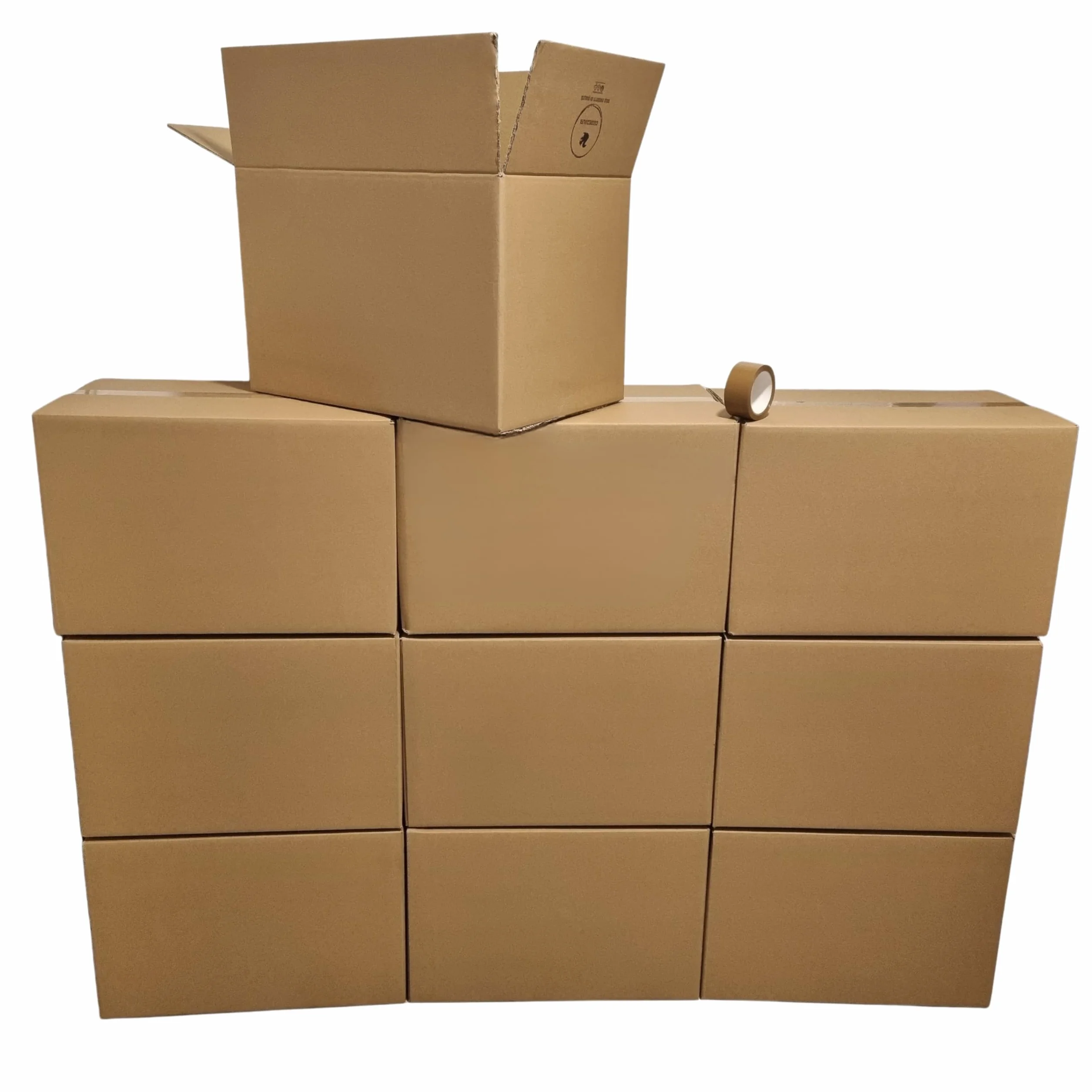 Scatole Trasloco 60x40x40 cm con Nastro Adesivo – Scatoloni Extra Resistenti a Doppia Onda Rinforzata Made in Italy CUOREDIALFA