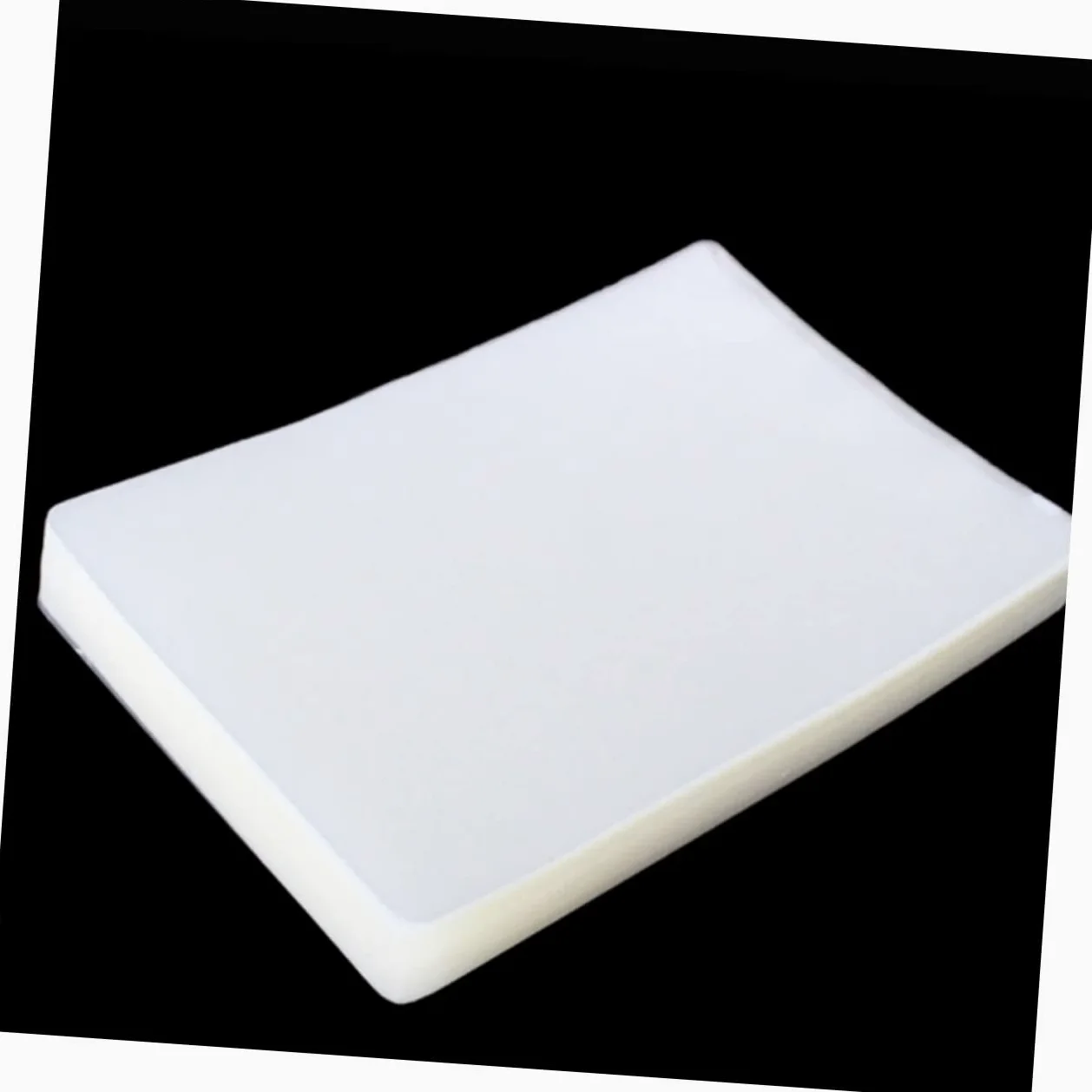 Pellicole di Laminazione Termica Trasparenti 100 Pezzi Pet Bianco | Anti-riflesso, Alta Chiarezza, Impermeabili, Sigillano e Proteggono Documenti, Formato