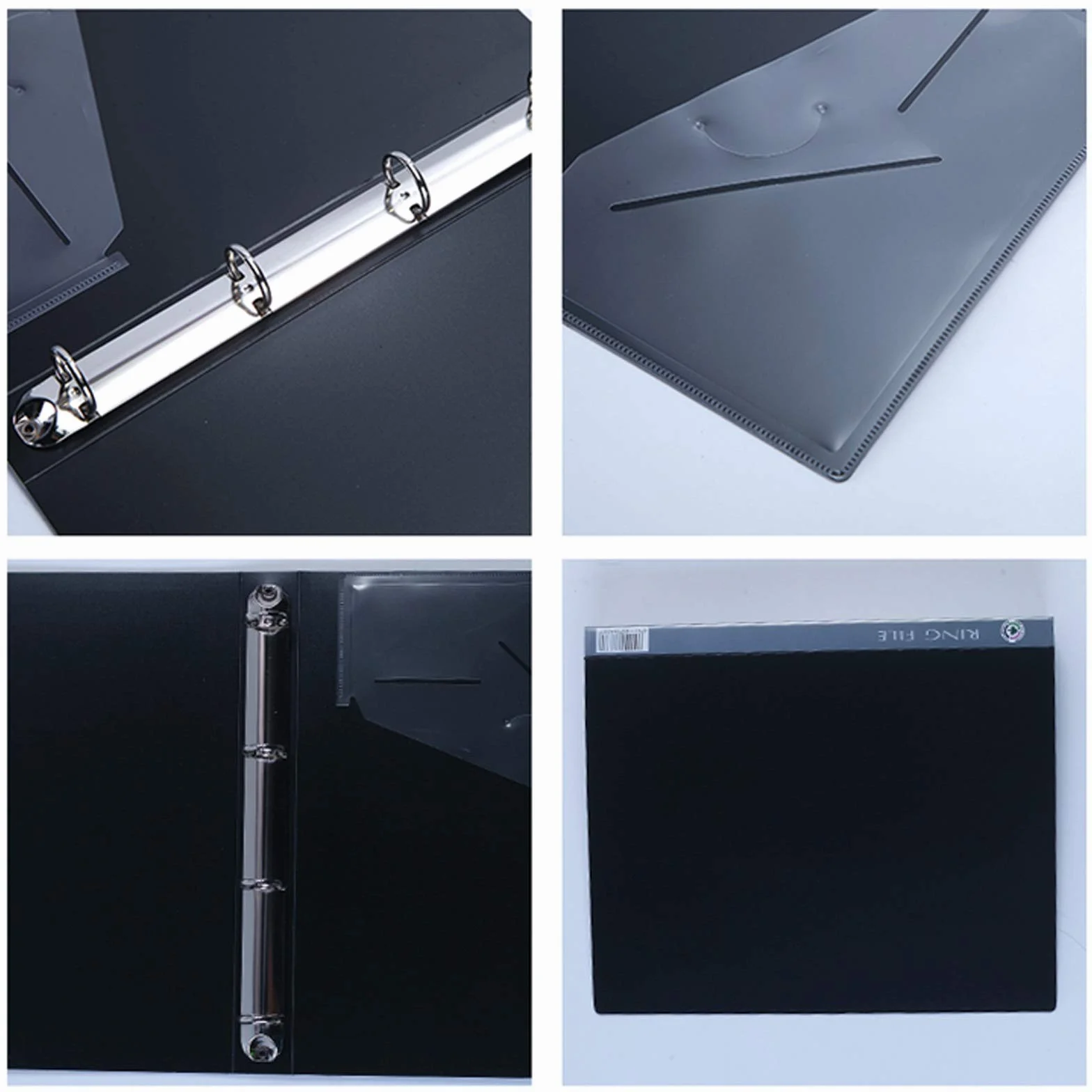 Cartella Portadocumenti espandibile Cartelle O-Clip a4 e Lettere cartelle a 4 Foro Cartelle di archiviazione Dati PP File Gestione delle cartelle Binder con Tasche Inserire (10 Confezioni) Cartelline
