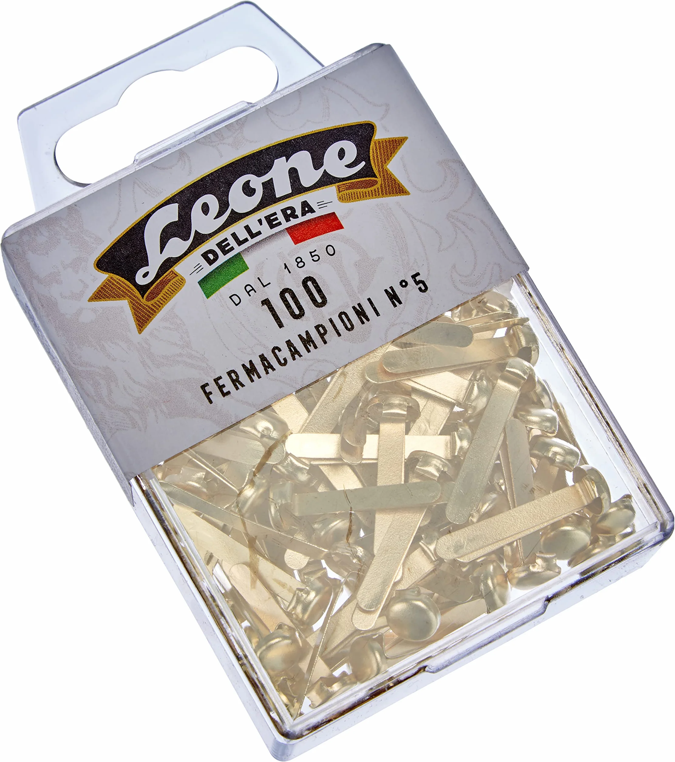 Fermacampioni Leone Dell'Era N°5 25 mm Scatola appendibile
