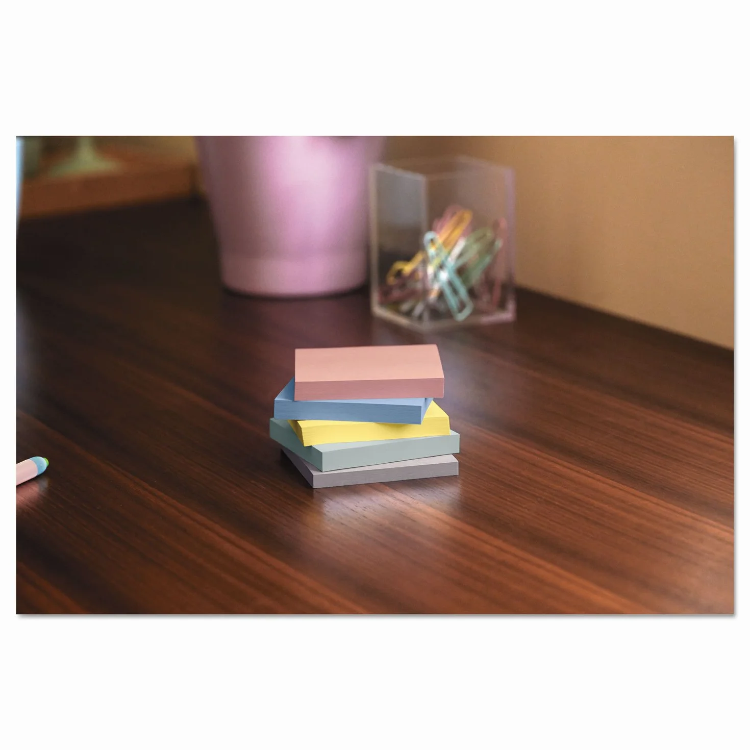 3M 654R24cpap Post-It Greener Notes Cabinet Pack, Fogli Adesivi Colorati Foglietti, 3 X 3, Helsinki Colors, 24Pk