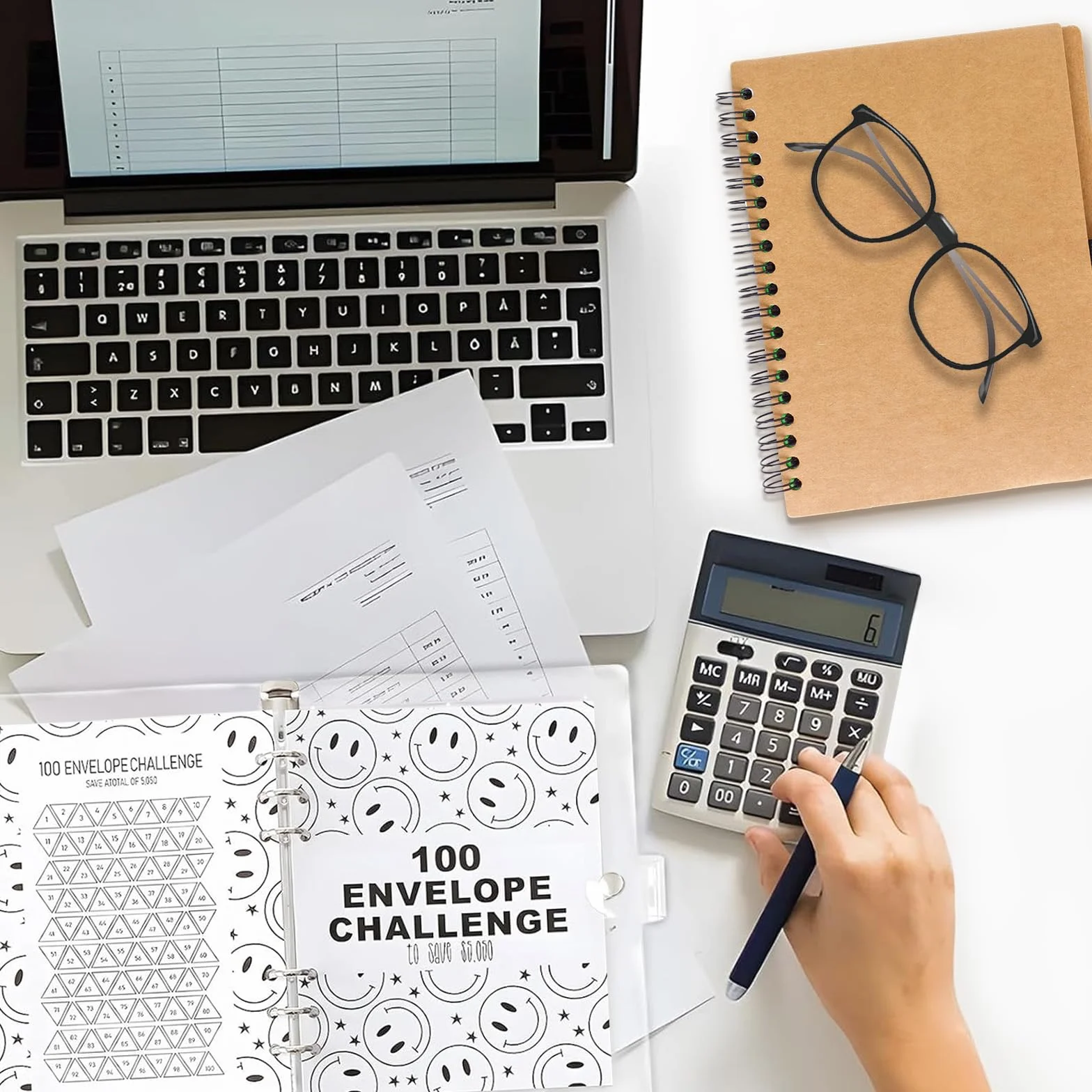 Agenda Del Risparmio 5050 Euro 100 Buste Money Binder