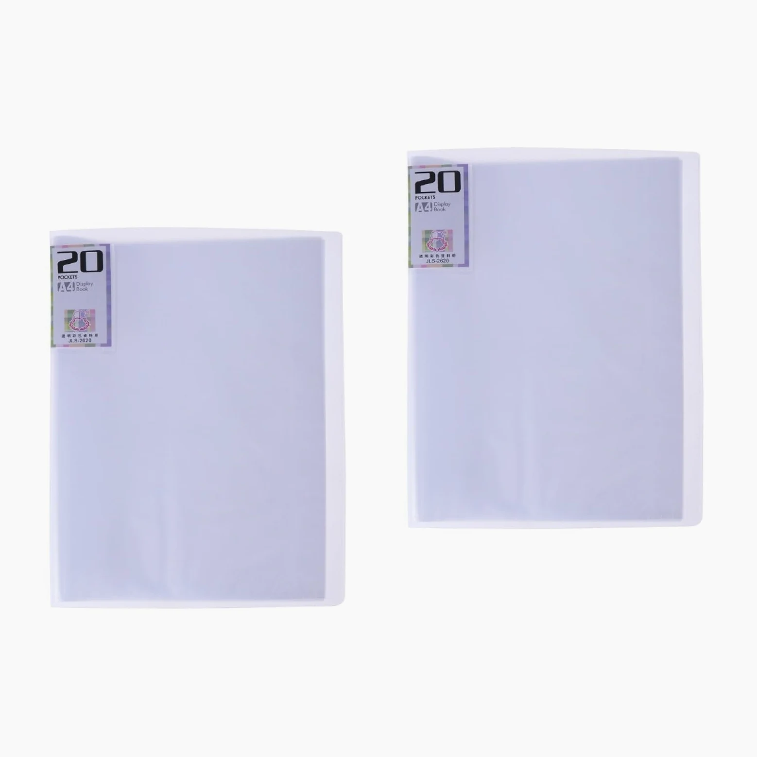 NUOBESTY 2pezzi Cartellina Con Pagine Portadocumenti Riutilizzabile Per Scuola e Ufficio Organizer Per Archiviazione e Presentazioni Bianco