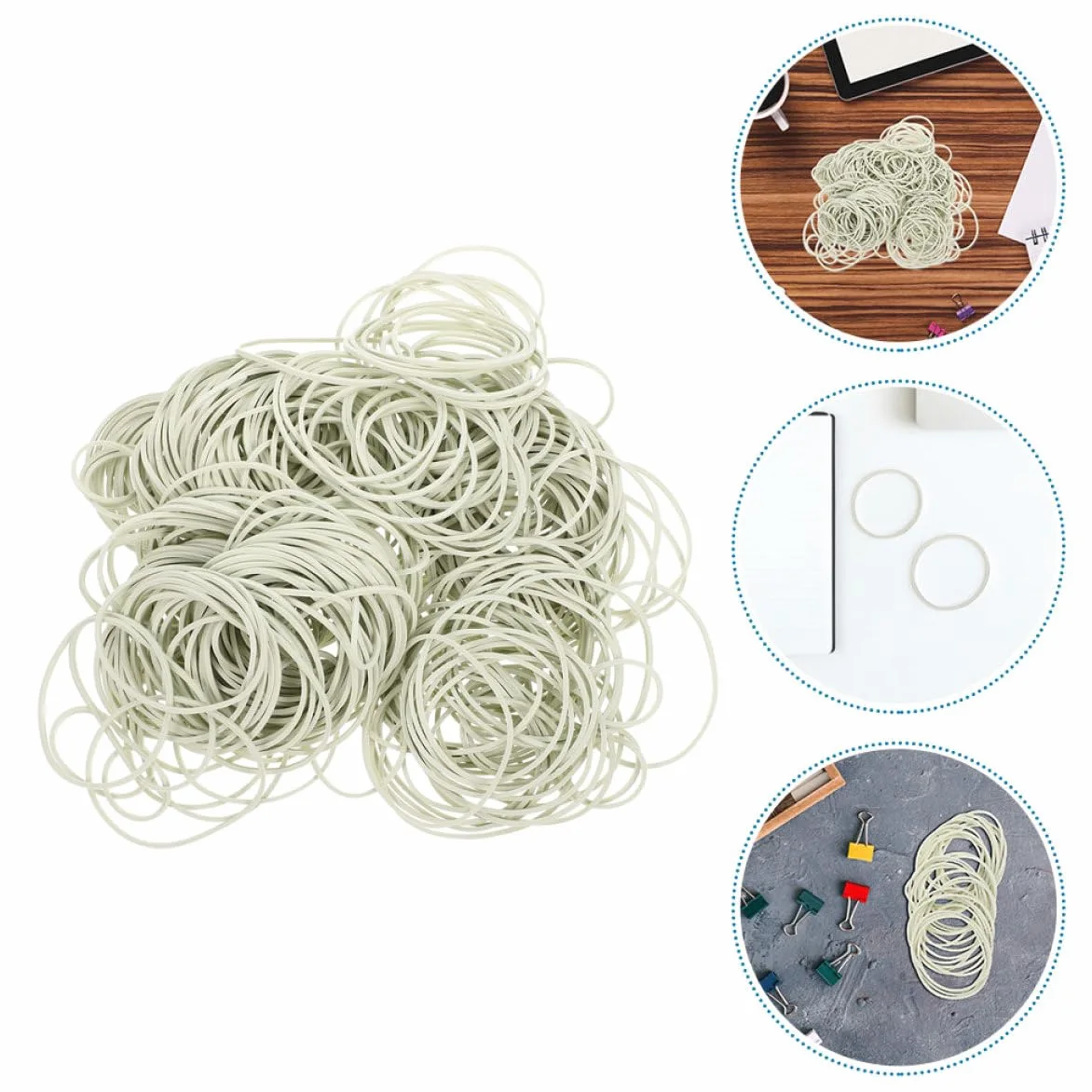 Homoyoyo Elastici Beige in Gomma, Alta Elasticità e Superficie Liscia, per Archiviazione Documenti in Ufficio e Scuola