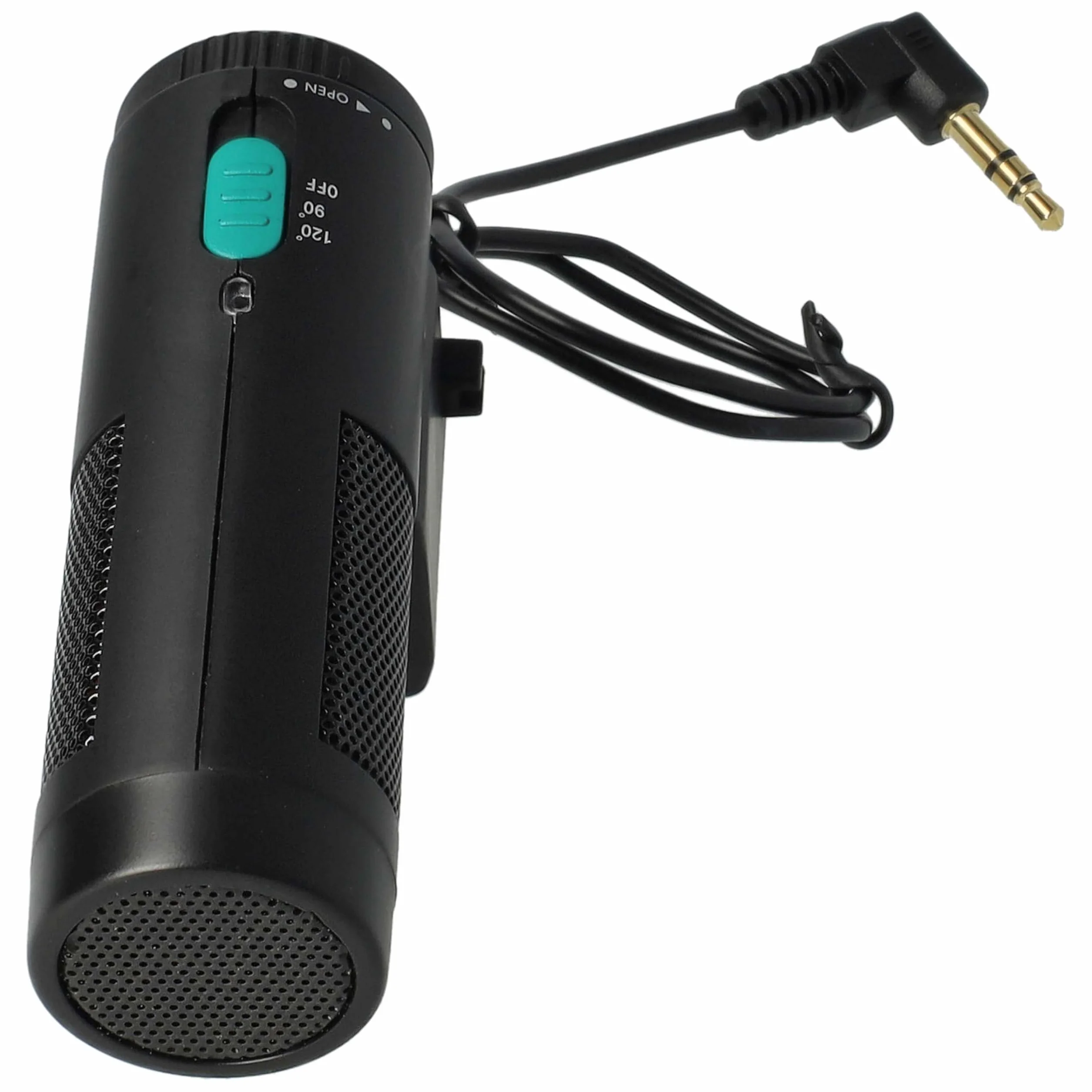 vhbw Microfono stereo esterno per Panasonic Lumix DMC-FZ300, DMC-FZ1000, DMC-LX3, DMC-LX5.