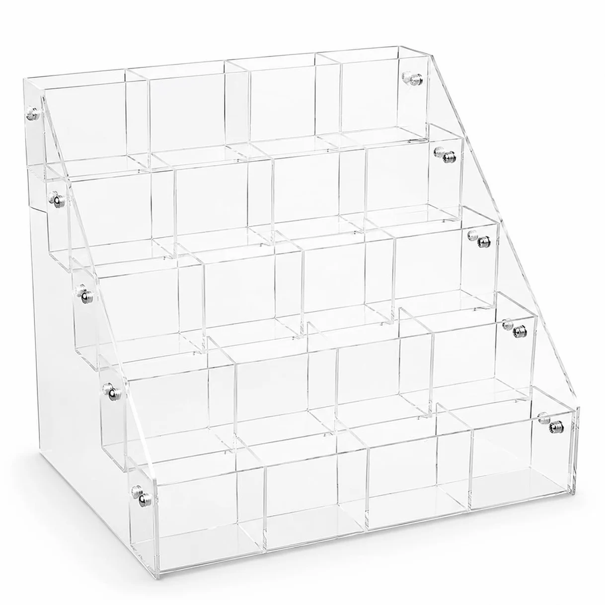 Portacarte Acrilico Trasparente con Ripiani Multipli per Organizzare Carte da Gioco E Collezionabili da Tavolo per , style to 1
