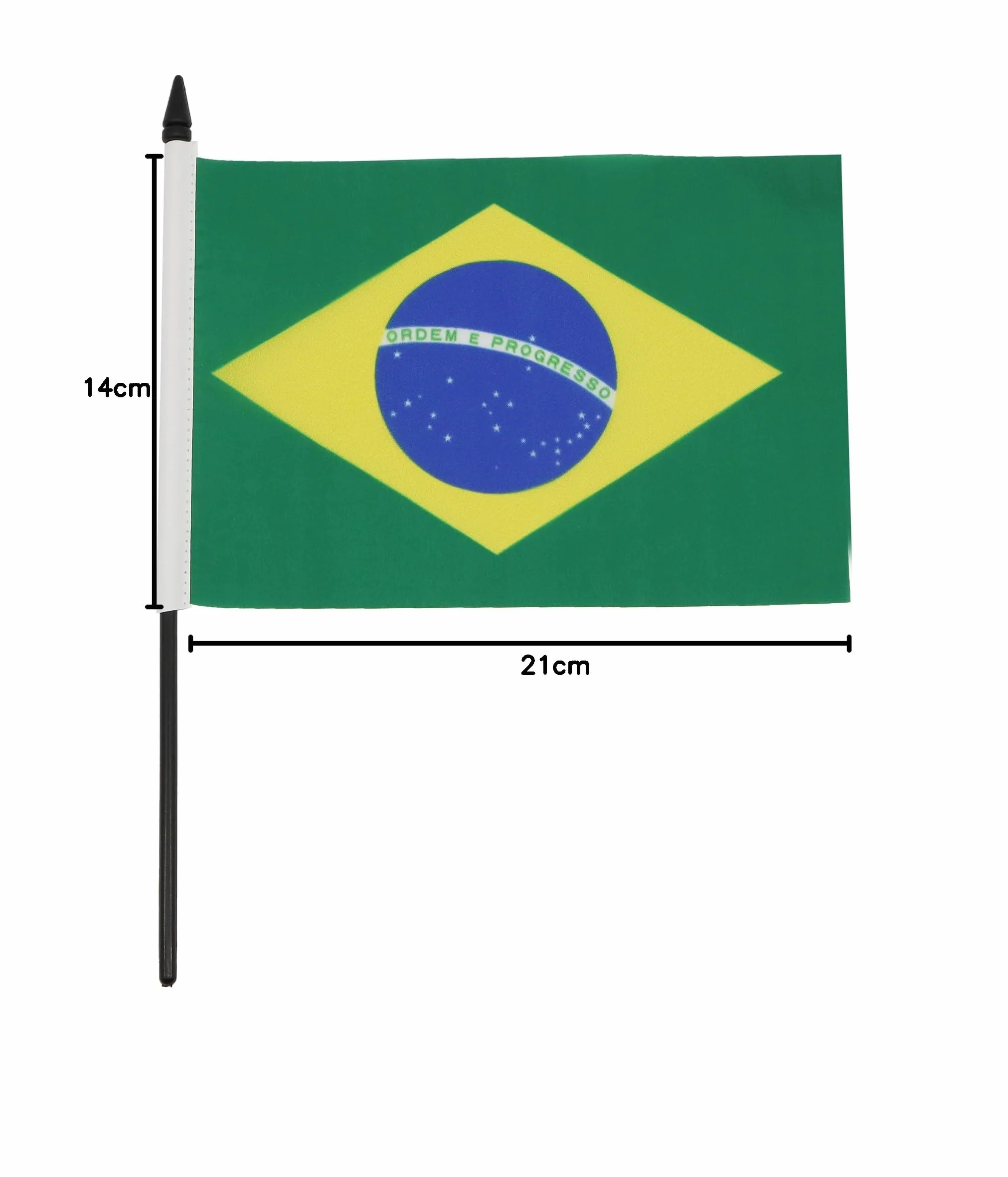 AZ FLAG Bandiera Da Tavolo Brasile 21x14 cm Piccola Bandierina Brasiliana