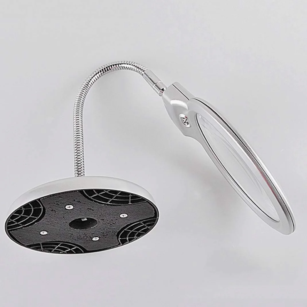 Lente d'Ingrandimento da scrivania - Lampada da scrivania a LED con Lente d'Ingrandimento ad Alta Potenza per Anziani per Leggere l'identificazione del Telefono Cellulare Lampada d