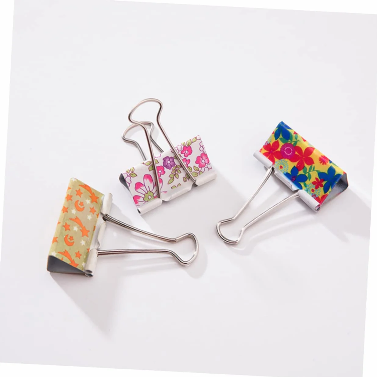 Binder Clips 25mm 48 Pezzi in Metallo, Clip a Coda Lunga | File Clips per Casa e Uso di Cancelleria Ufficio, Back To School Party, Cartoleria e Materiale Scolastico Colore Casuale