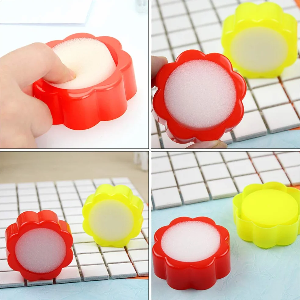 STOBOK 10Pcs Dito Umidificatore Spugna Tazza per Conteggio Soldi Cassiere Banca