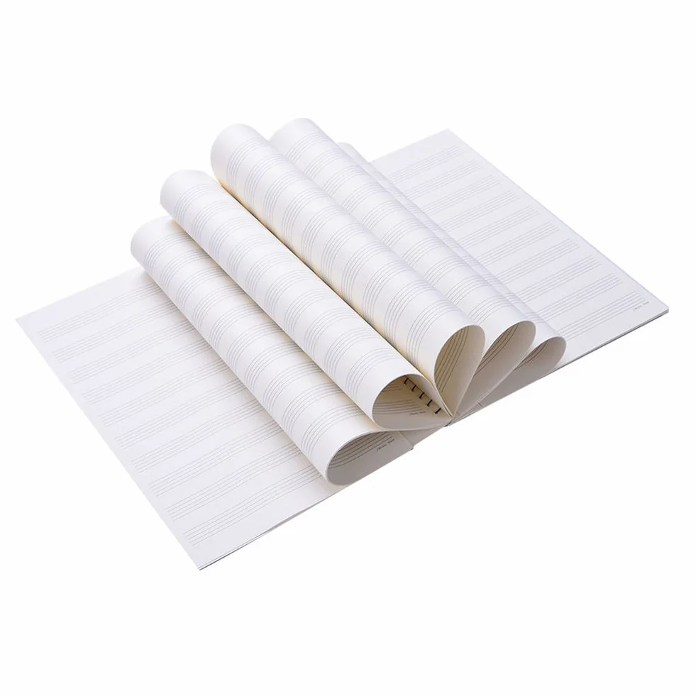 Spartiti musicali vuoti 50 pagine spartiti musicali spartiti a spirale Notebook per la scrittura di musica, per pianoforte Note Book accessori (Quaderno con chiave di violino)