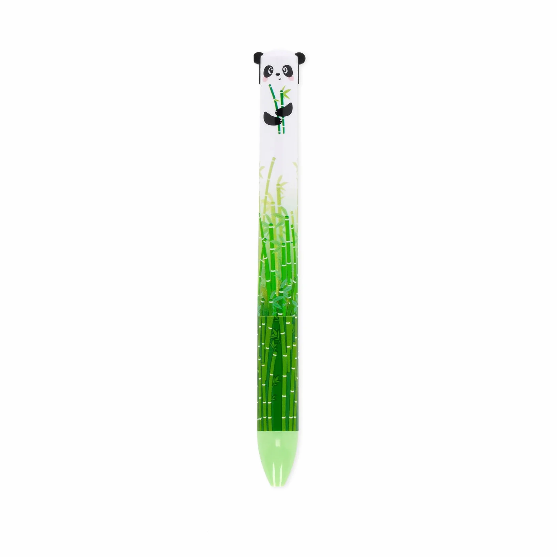 Legami Penna Click&Clack a Due Colori Tema Panda Inchiostro Nero e Verde Diametro Punta 1 mm