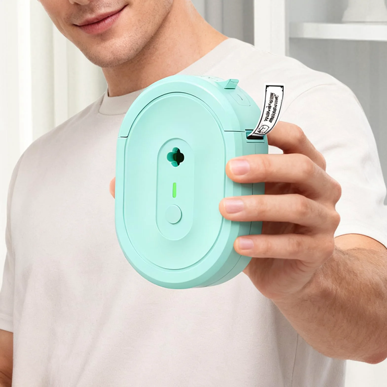 Stampante Per Etichette Di Spedizione Stampa termica portatile wireless | Stampante Per Etichette Adesive Termiche Wireless Identificazione Prodotti Ufficio Casa Scuola Cucina